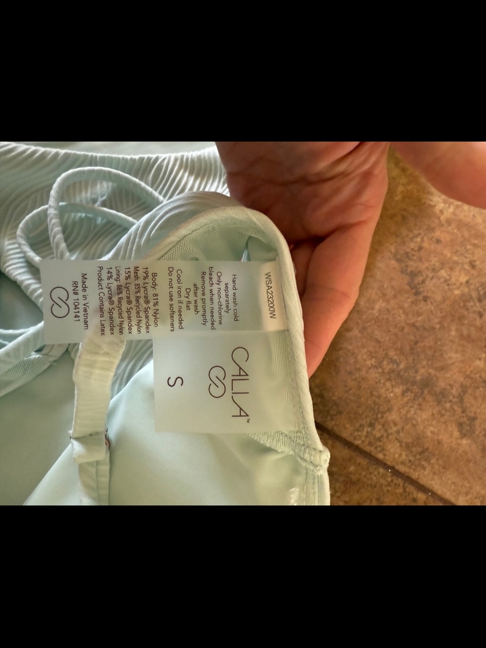 New Calia Bikini S top XS bottom light Aqua - Picture 4 of 5